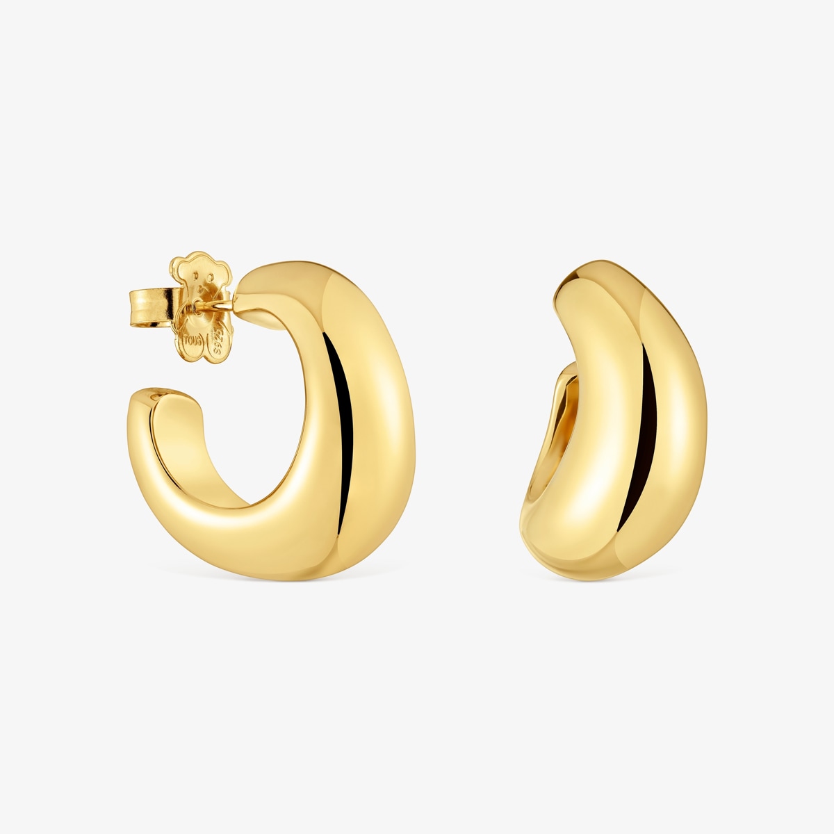 Tous - Pendientes De Aro Con Baño De Oro De 18 Kt Sobre Plata Galia Basics - Dorado