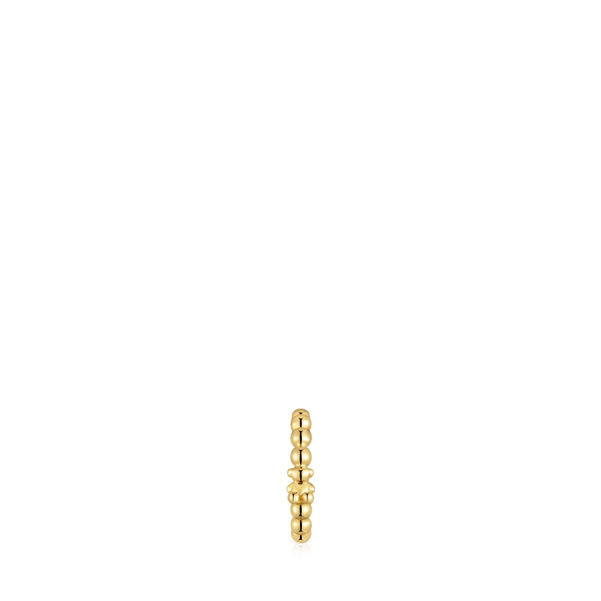 Earcuff oso con baño de oro de 18 kt sobre plata Gloss