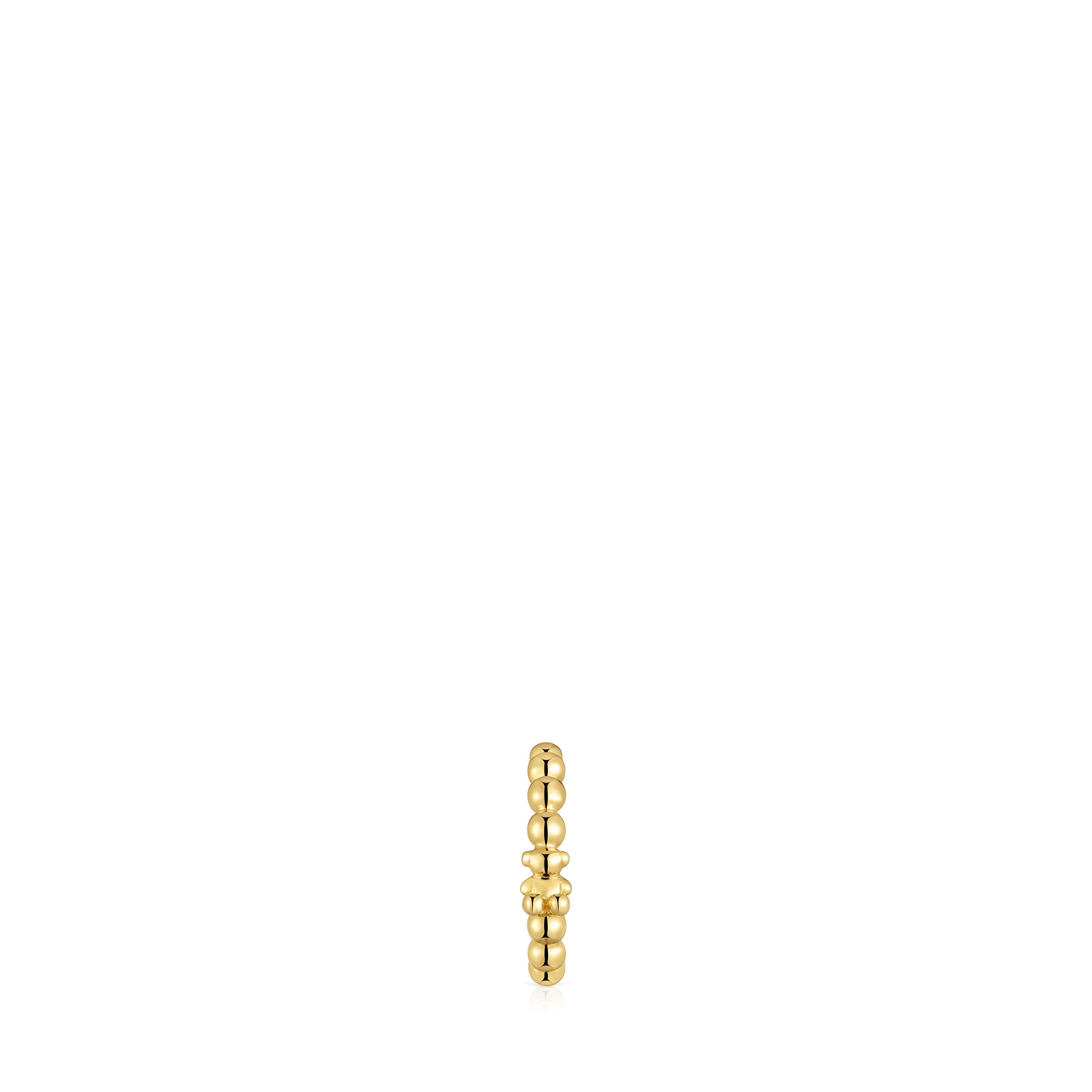 18kt gold plating over silver bear Earcuff Gloss