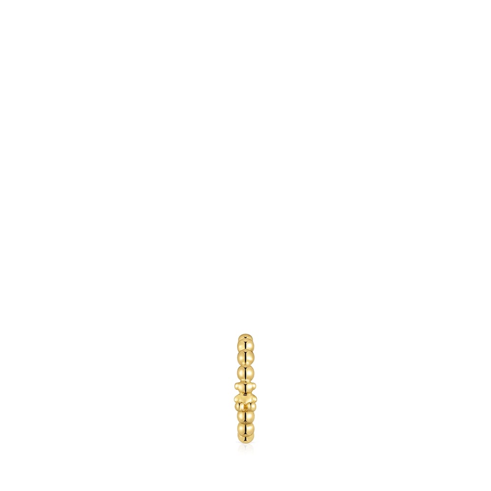 18kt gold plating over silver bear Earcuff Gloss image number 1