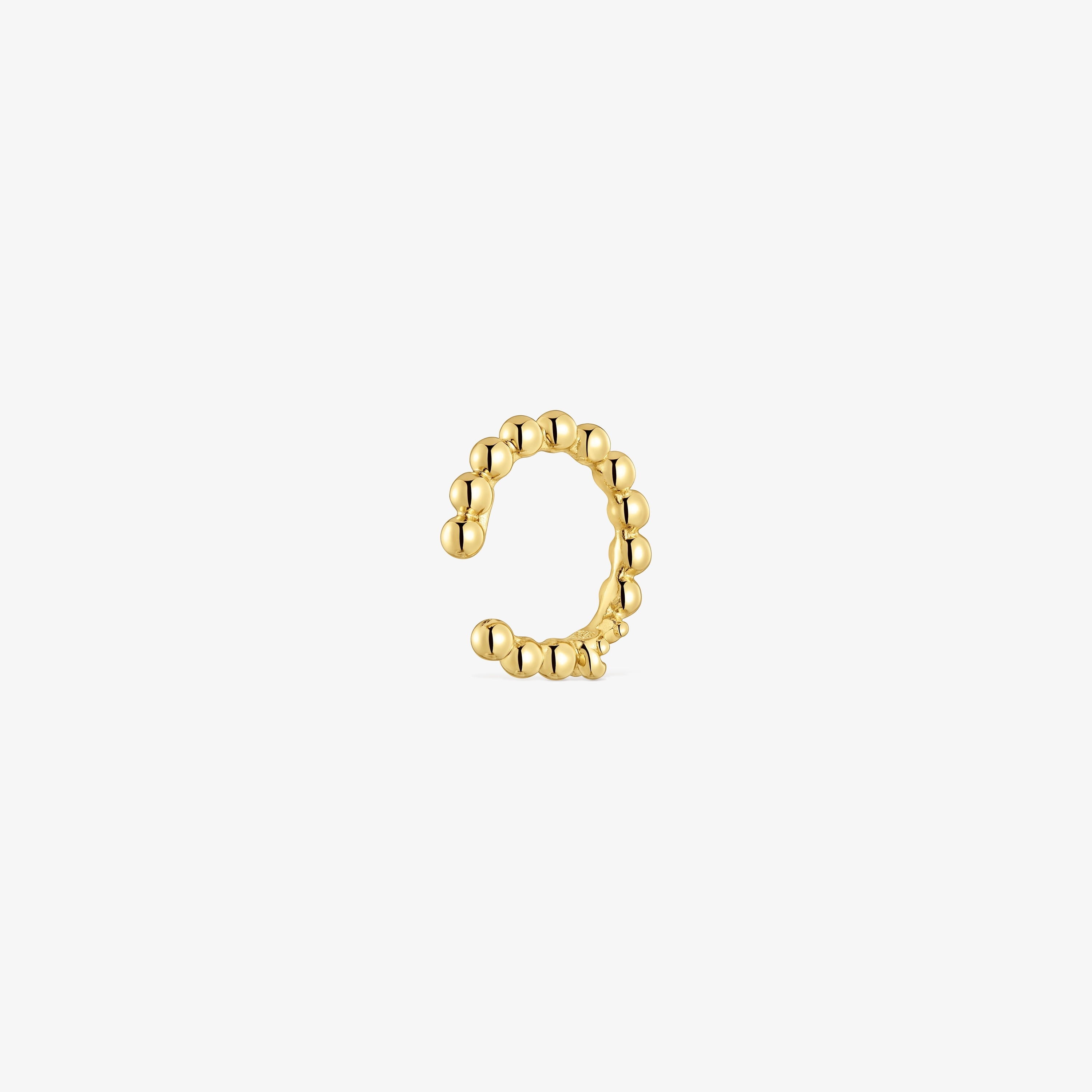 18K gold vermeil bear Earcuff Gloss