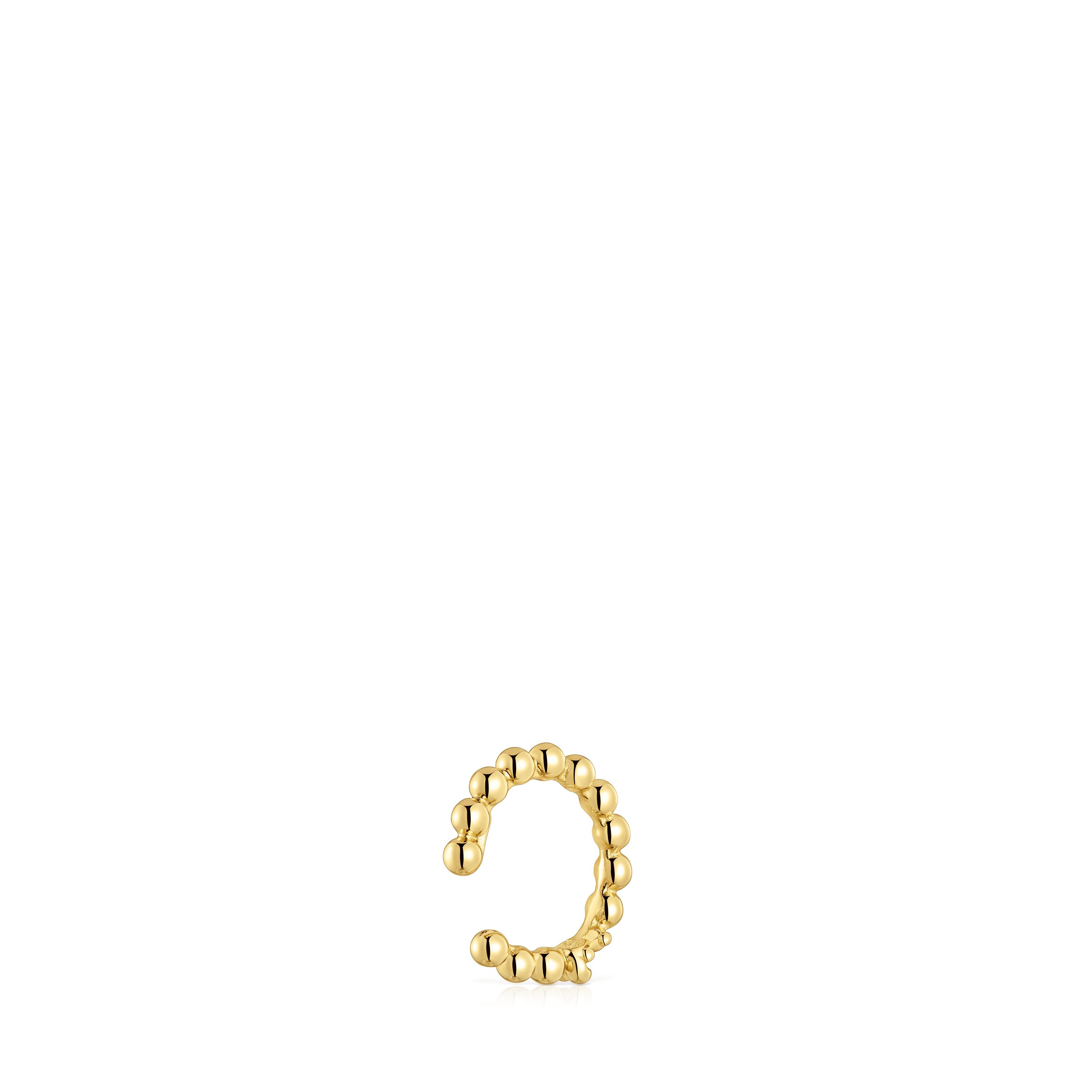 18kt gold plating over silver bear Earcuff Gloss