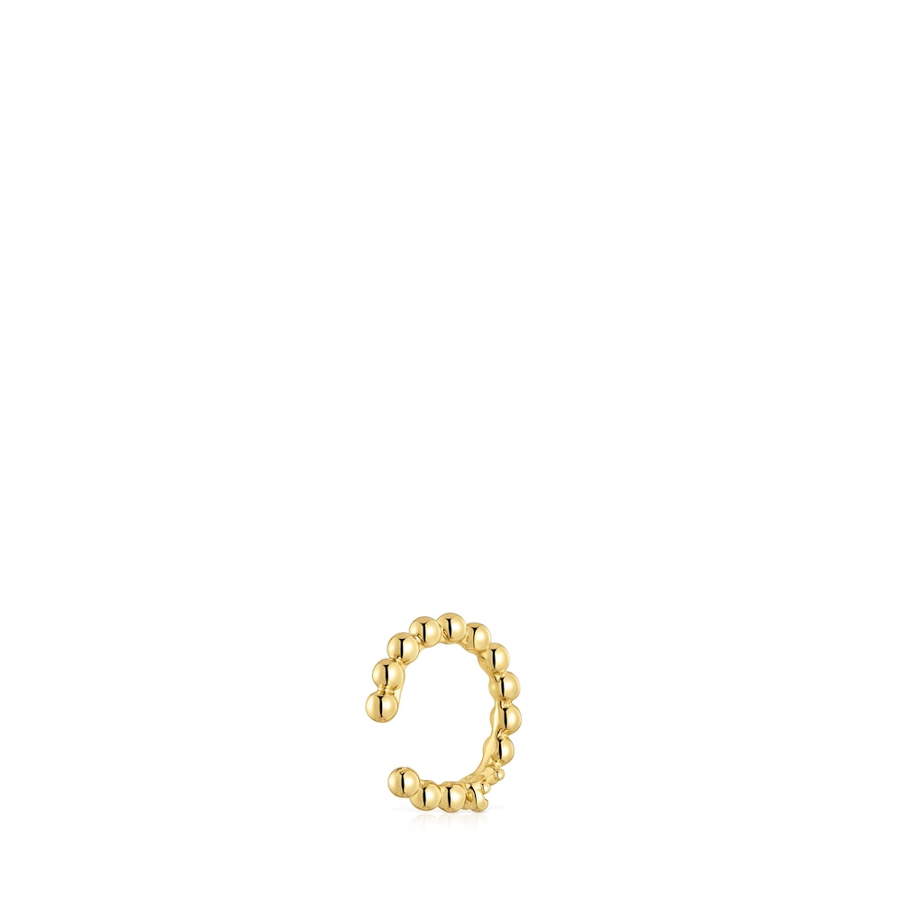 18kt gold plating over silver bear Earcuff Gloss image number 2