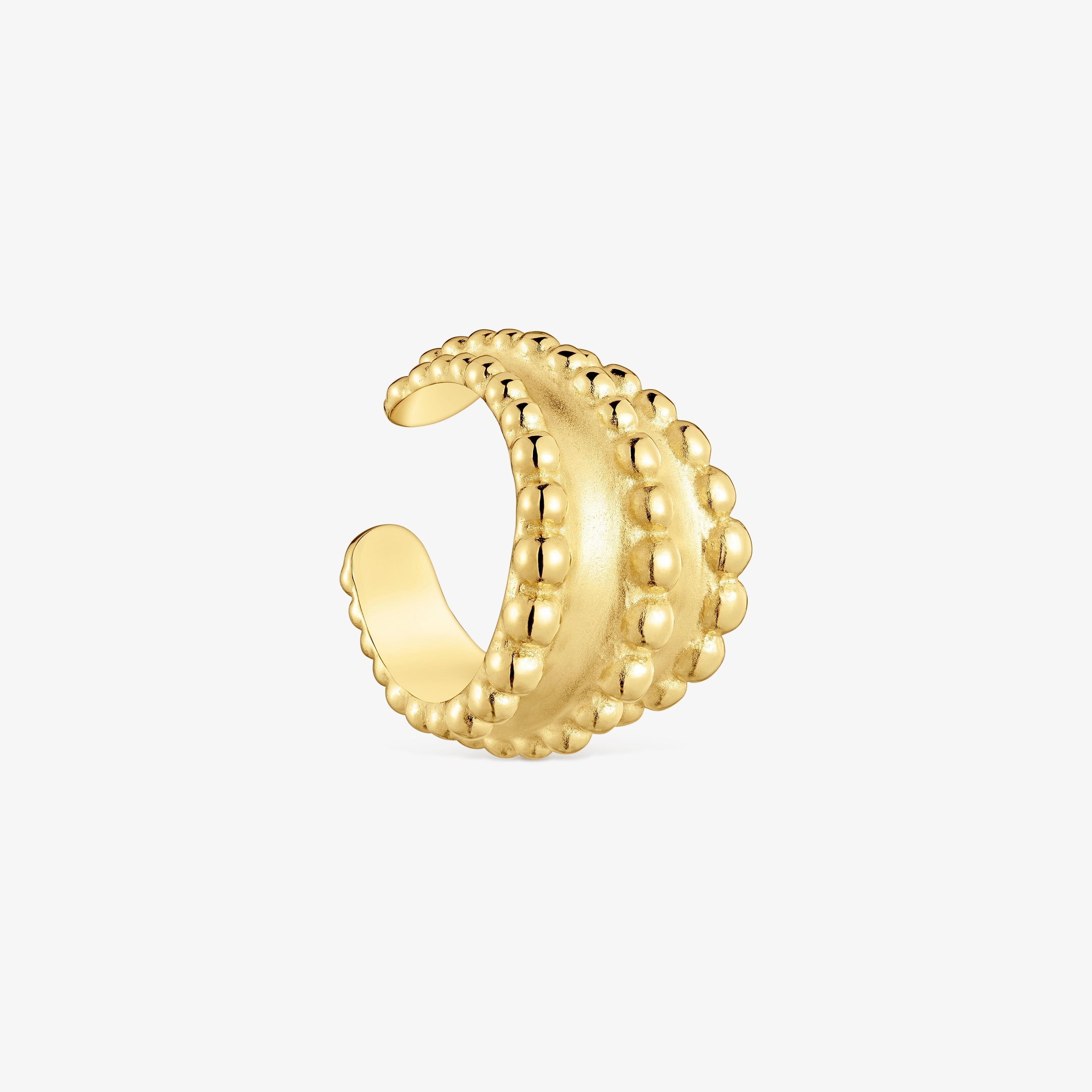 Earcuff with 18K gold vermeil TOUS Grain