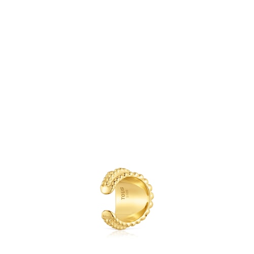 Earcuff con baño de oro de 18 kt sobre plata TOUS Grain