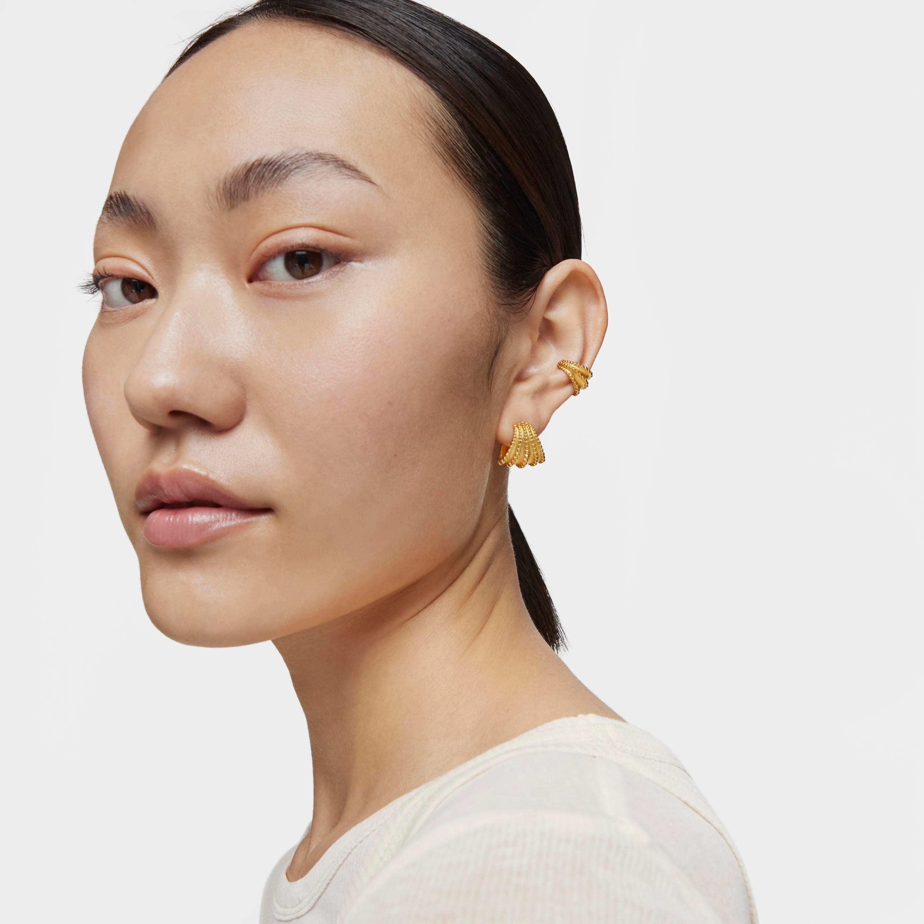 Earcuff with 18K gold vermeil TOUS Grain