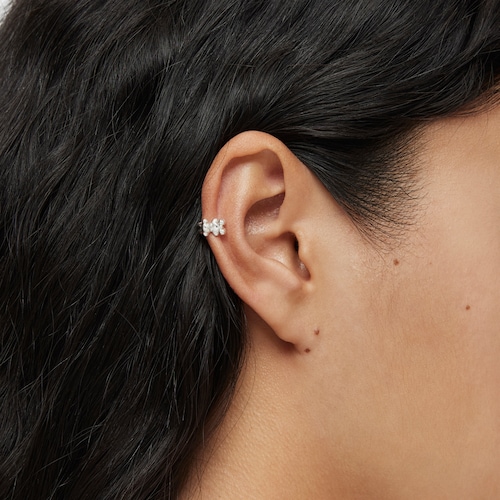 Silver bear Earcuff Bold Bear