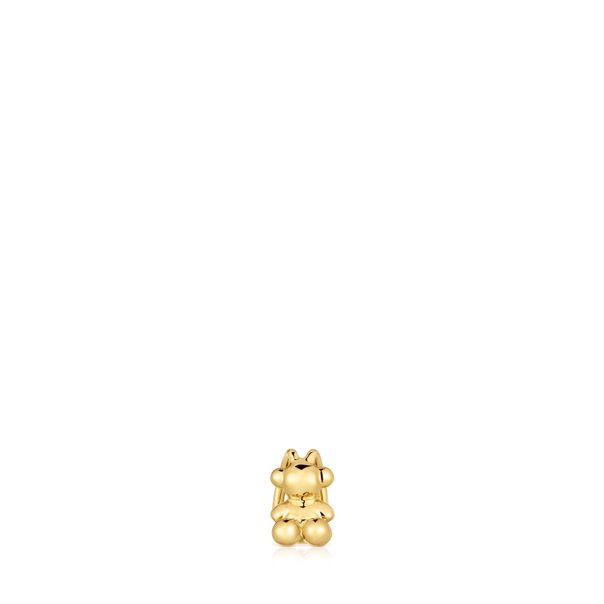 Earcuff oso con baño de oro 18 kt sobre plata Bold Bear