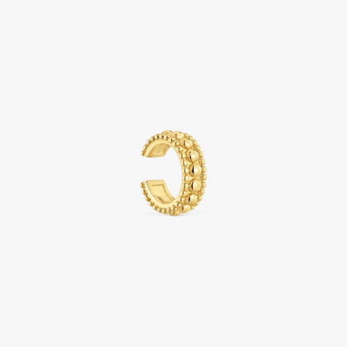 Earcuff triple con ba&ntilde;o de oro de 18&nbsp;kt sobre plata Gloss