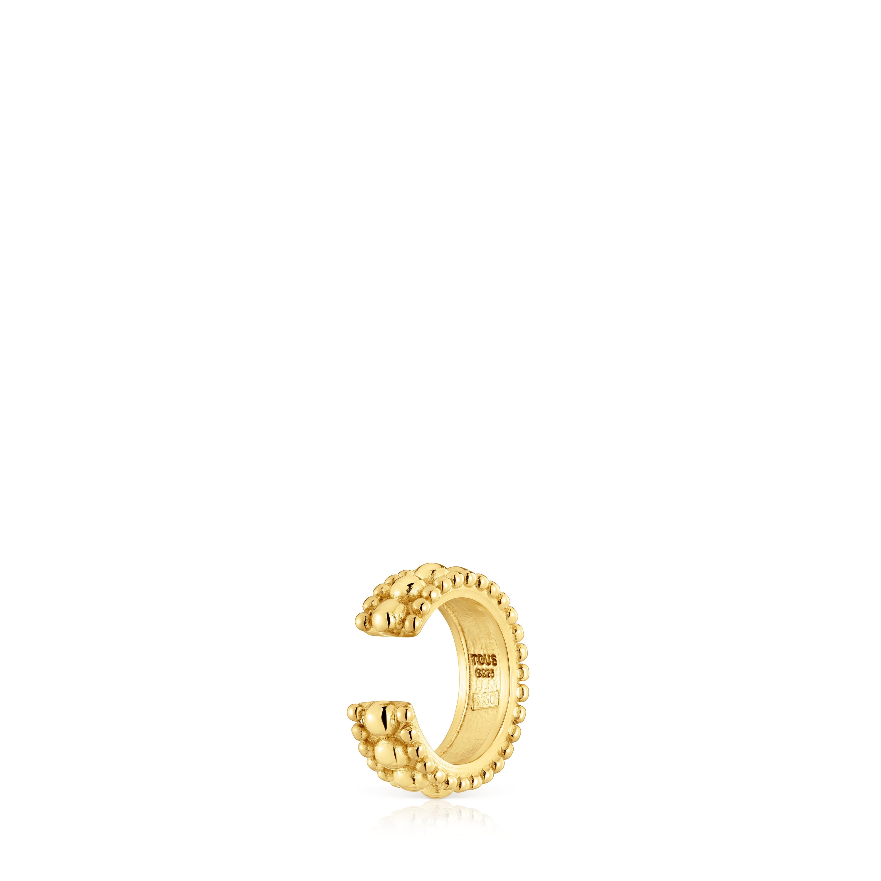 Earcuff triple con baño de oro de 18 kt sobre plata Gloss