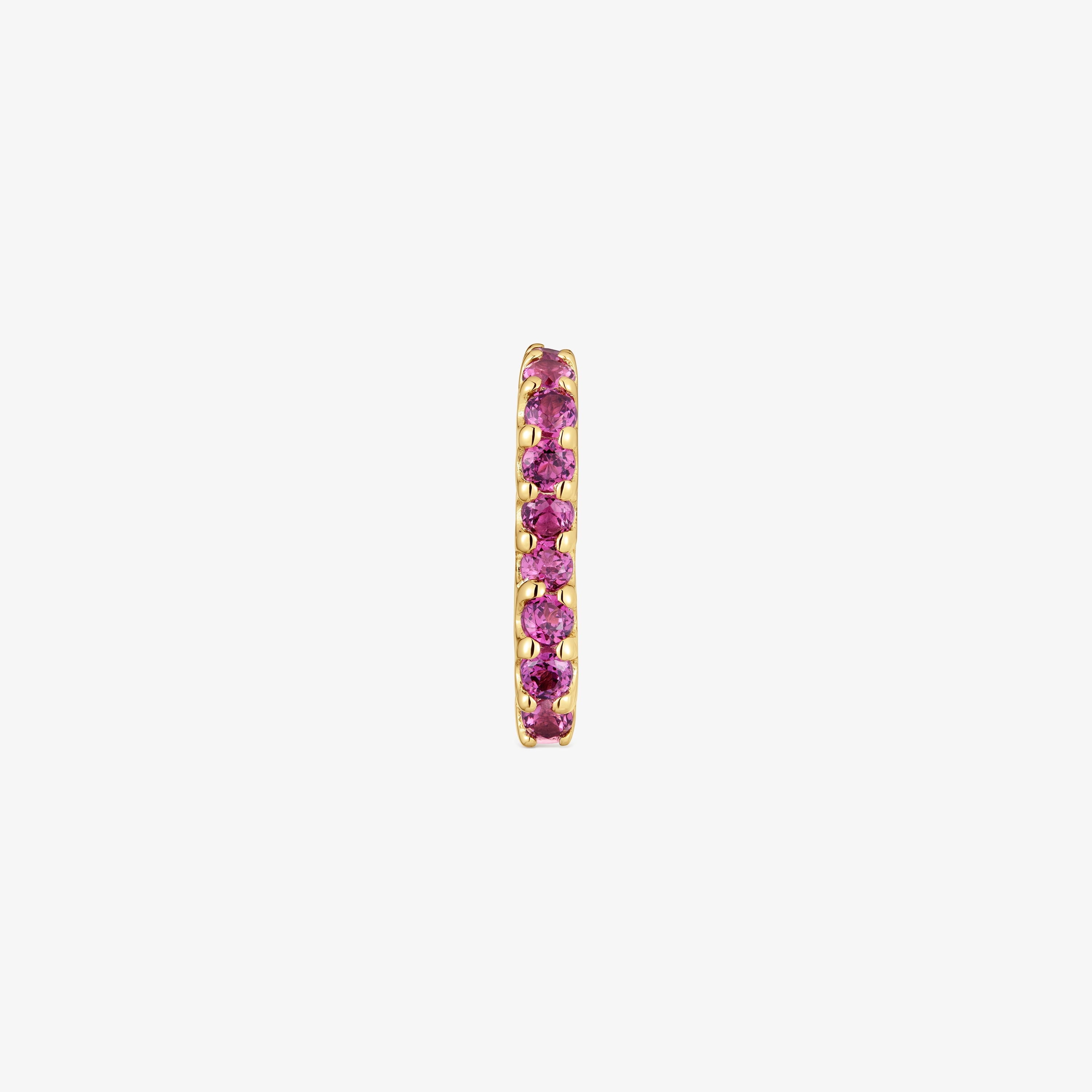 Earcuff with 18K gold vermeil and rhodolite My Other Half