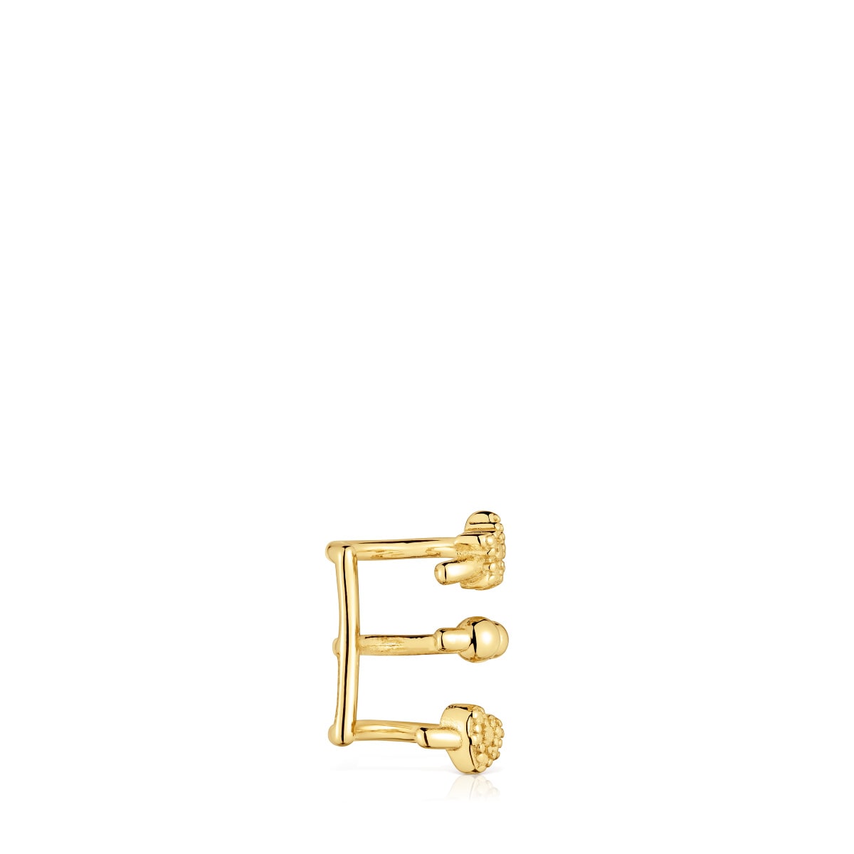Spiral Earcuff with 18kt gold plating over silver TOUS Grain