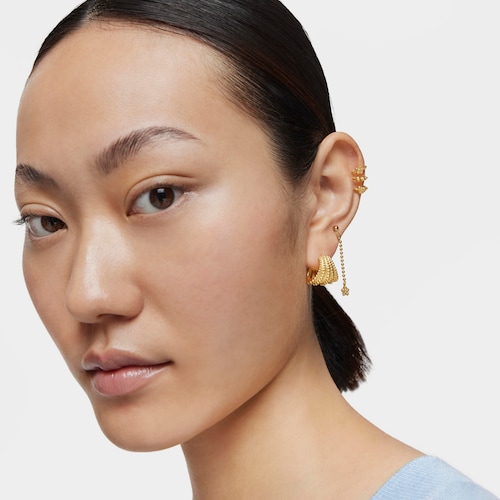 Earcuff espiral con baño de oro de 18 kt sobre plata TOUS Grain