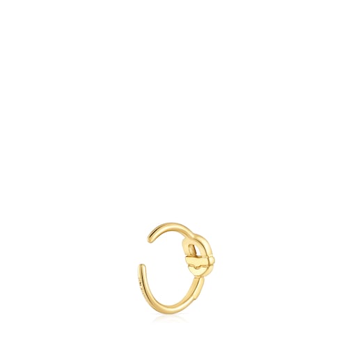 Earcuff con baño de oro 18 kt sobre plata TOUS MANIFESTO