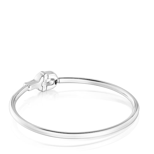 Silver Bangle with blue motif TOUS MANIFESTO