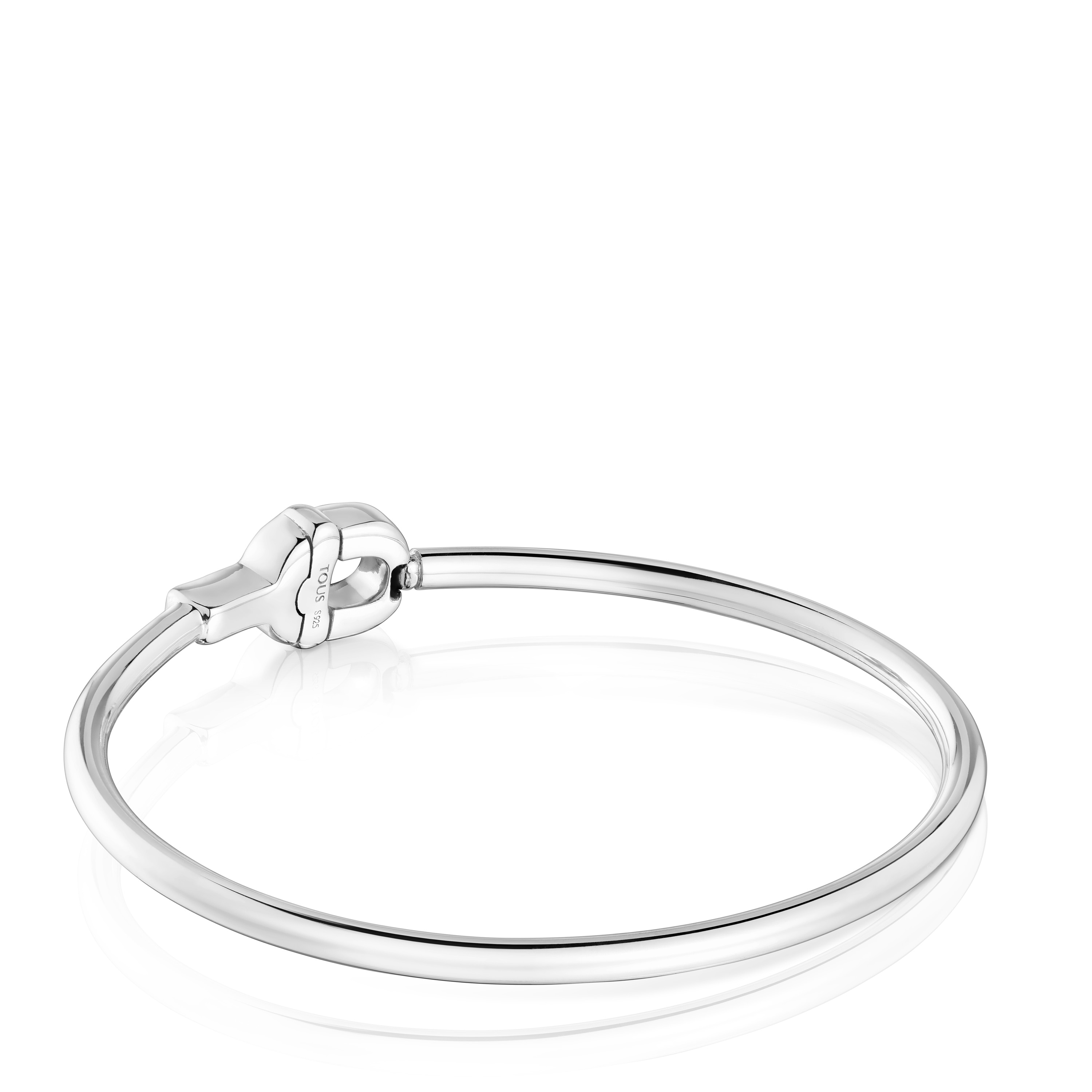Silver Bangle with black motif TOUS MANIFESTO