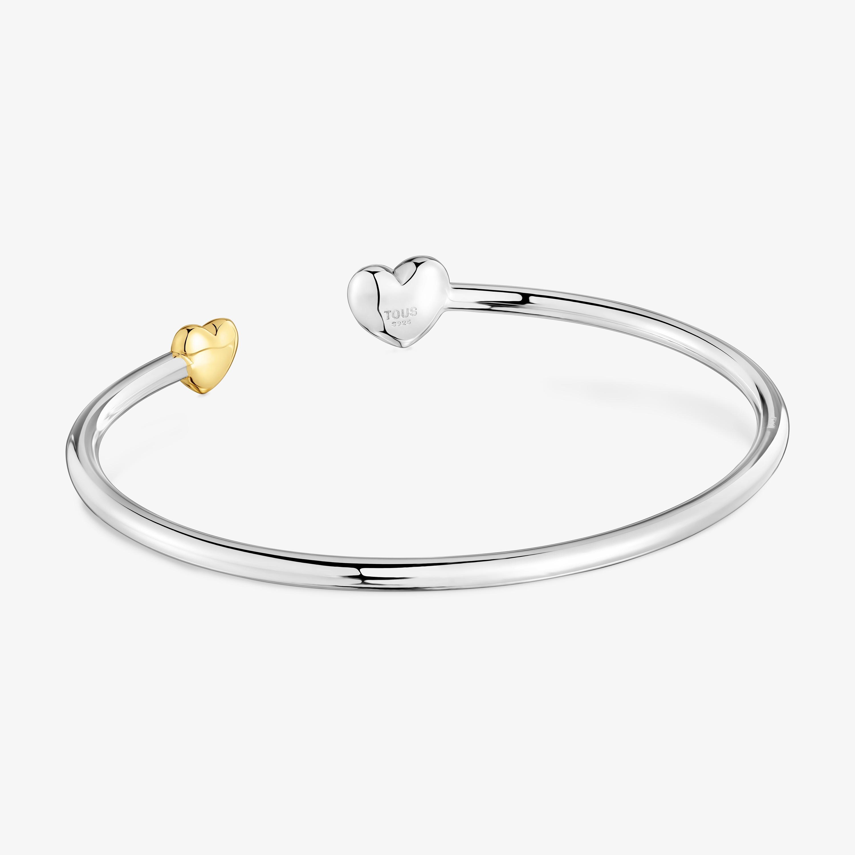 Two-tone heart Bangle My Other Half
