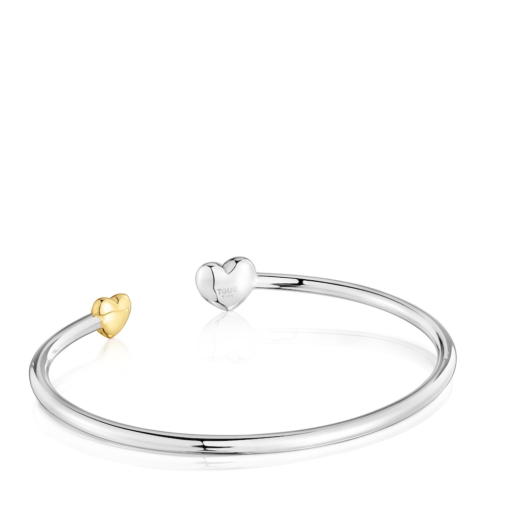 Two-tone heart Bangle My Other Half image number 2