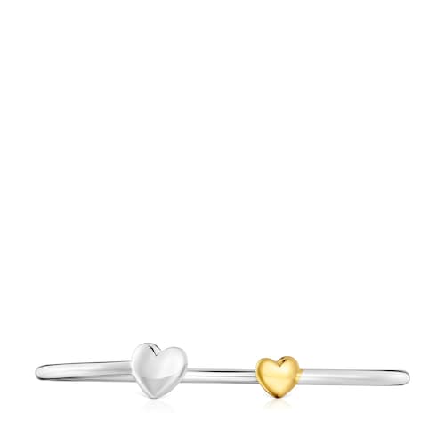 Pulsera esclava corazón bicolor My Other Half