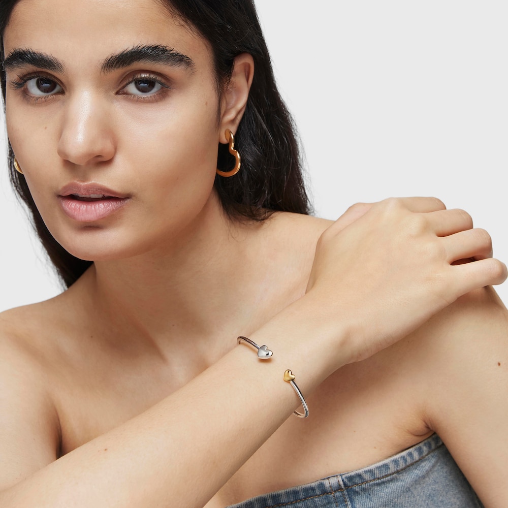 Pulsera esclava coraz&oacute;n bicolor My Other Half