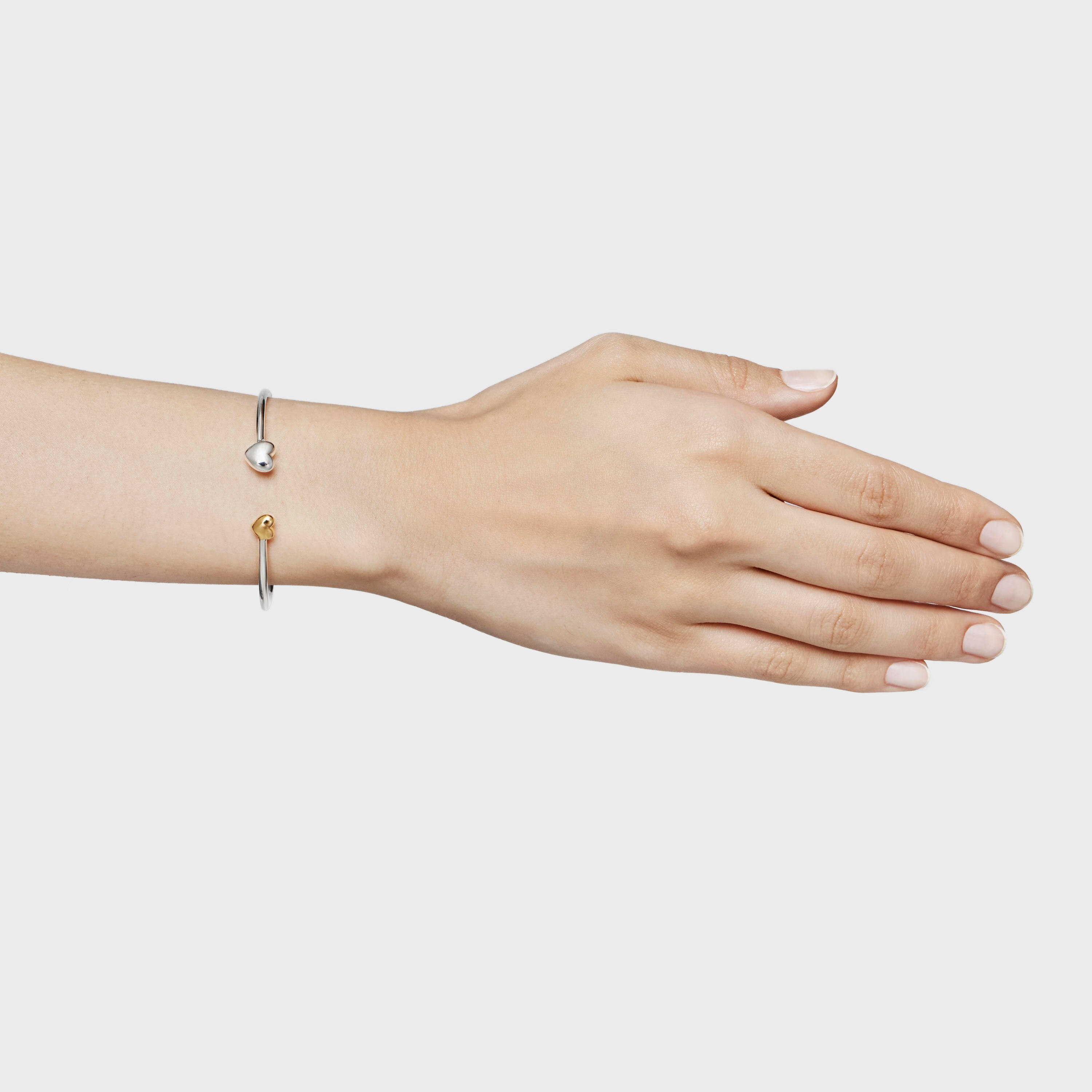 Two-tone heart Bangle My Other Half