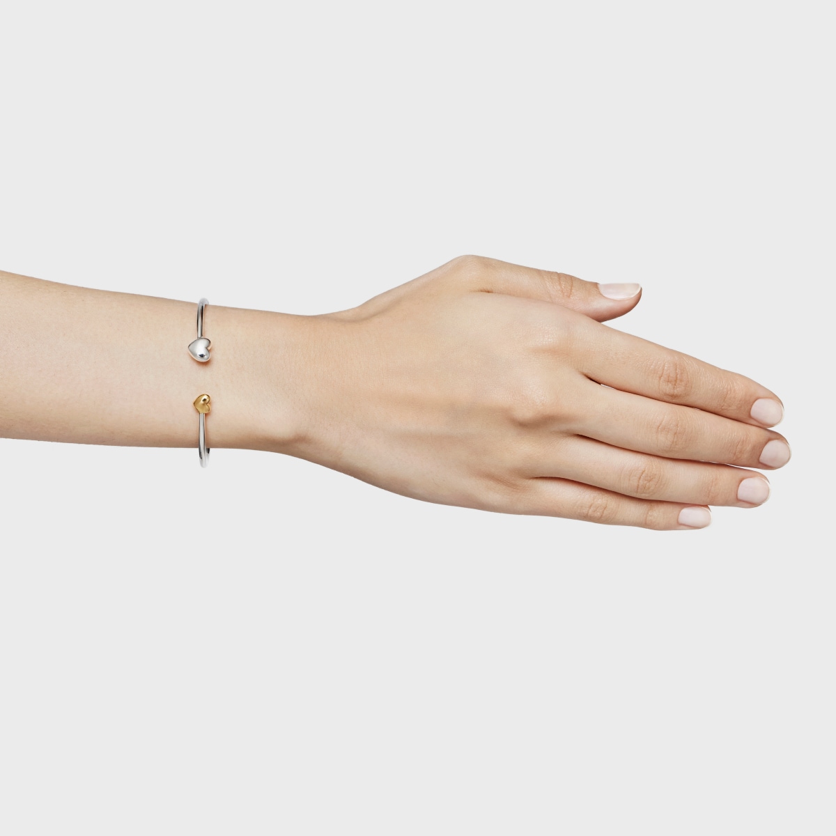 Two-tone heart Bangle My Other Half