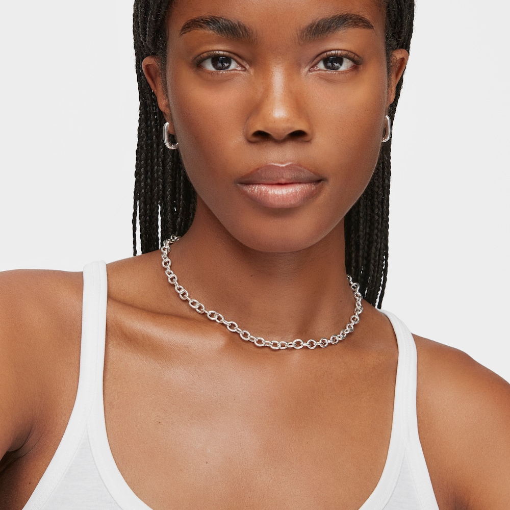 Short 42 cm silver Necklace TOUS Basics Short 42 cm silver Necklace TOUS Basics