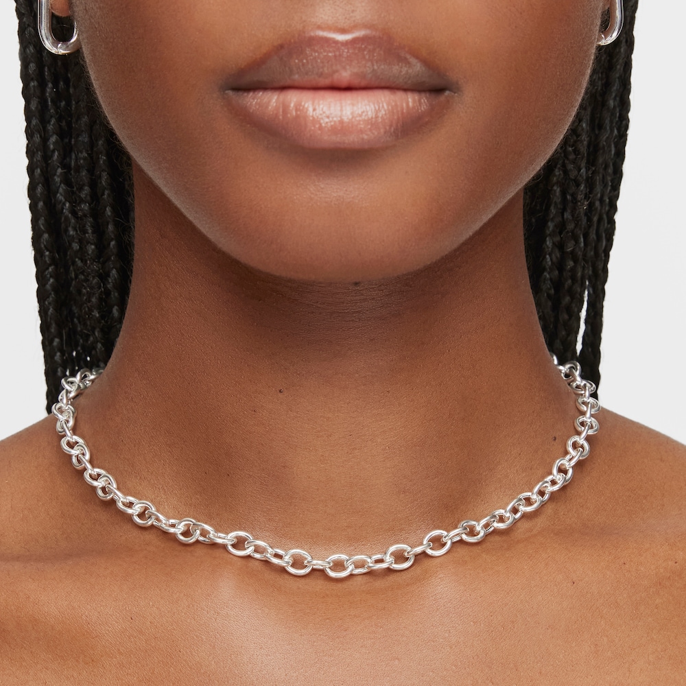 Short 42&nbsp;cm silver Necklace TOUS Basics