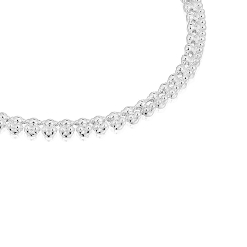 Collar corto de plata motivos oso grande Bold Bear