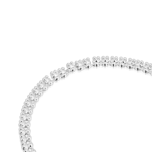 Collar corto de plata motivos oso grande Bold Bear