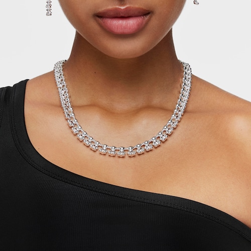 Collar corto de plata motivos oso grande Bold Bear