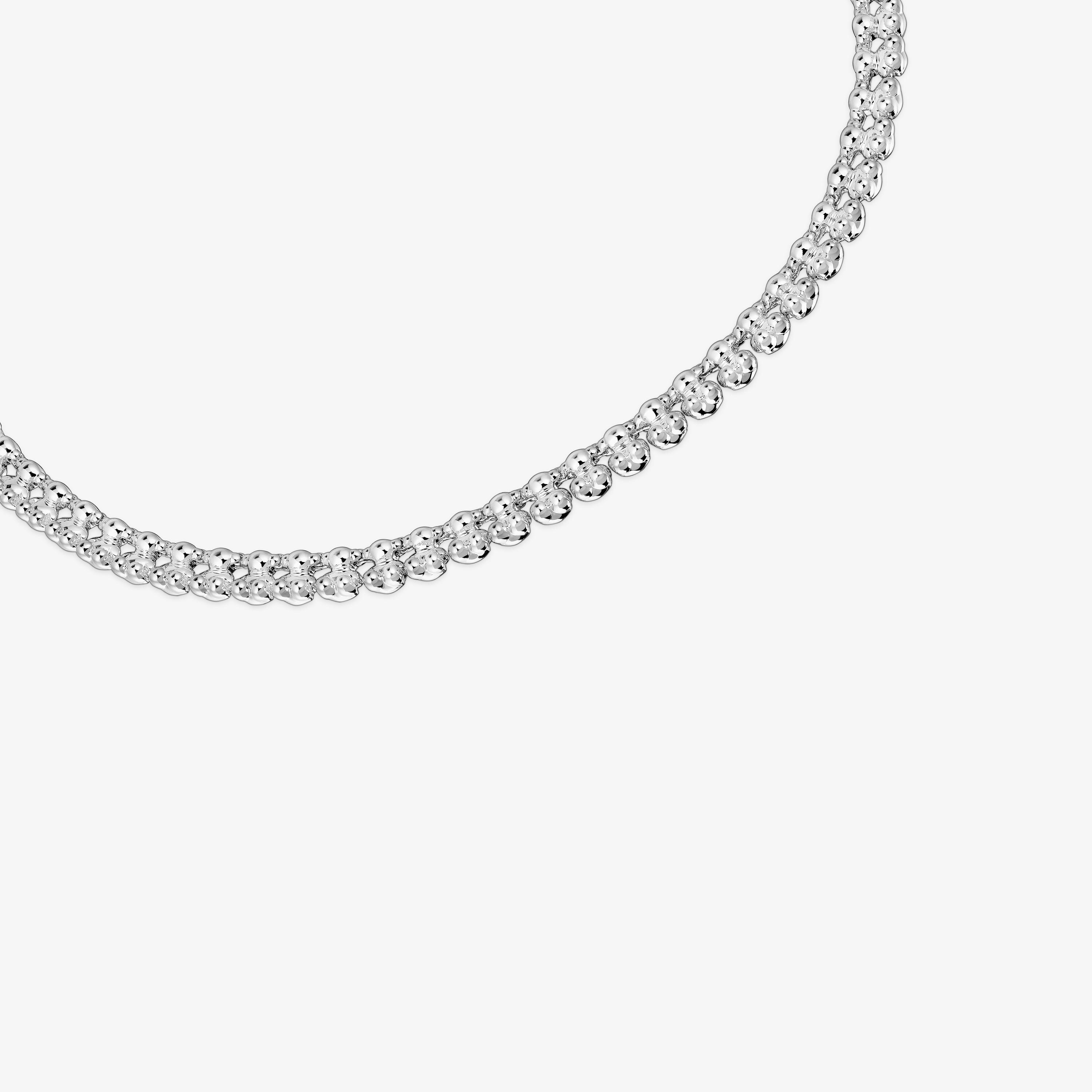 Short silver Necklace with bear motifs Bold Bear