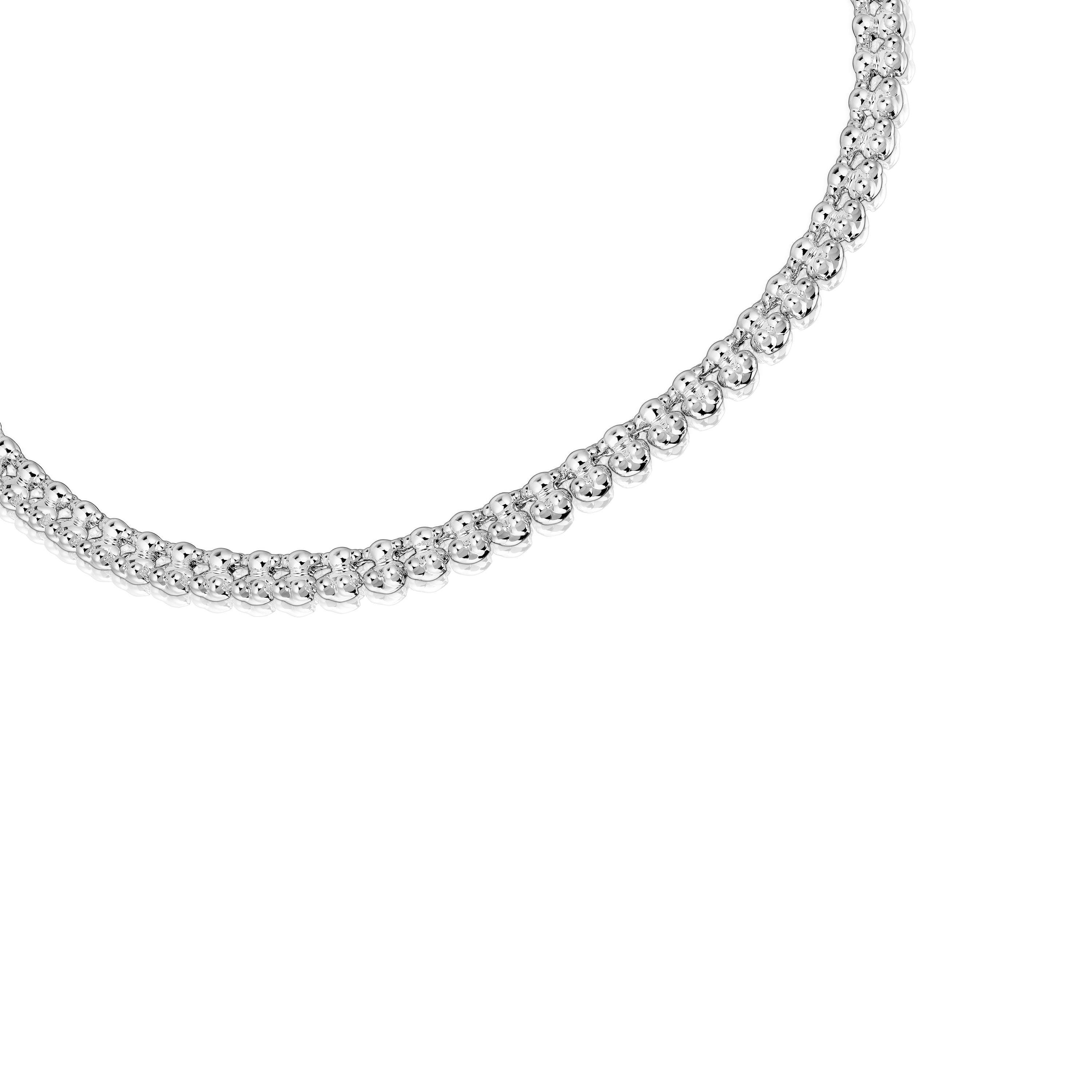Collar corto de plata motivos oso Bold Bear image number 1