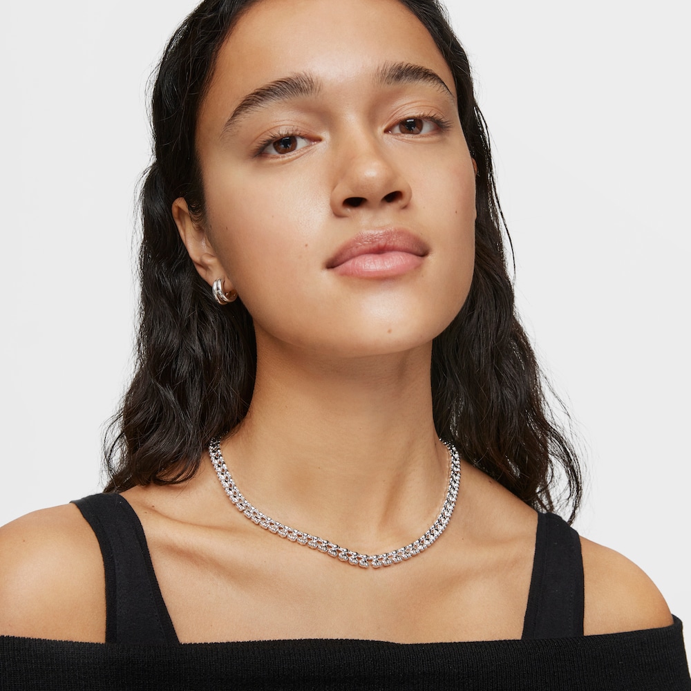 Collar corto de plata motivos oso Bold Bear