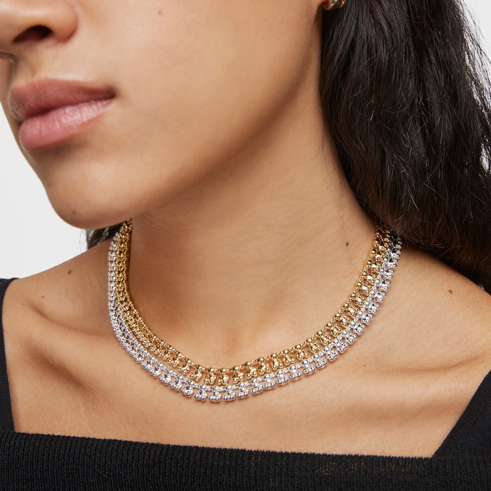 Collar corto de plata motivos oso Bold Bear