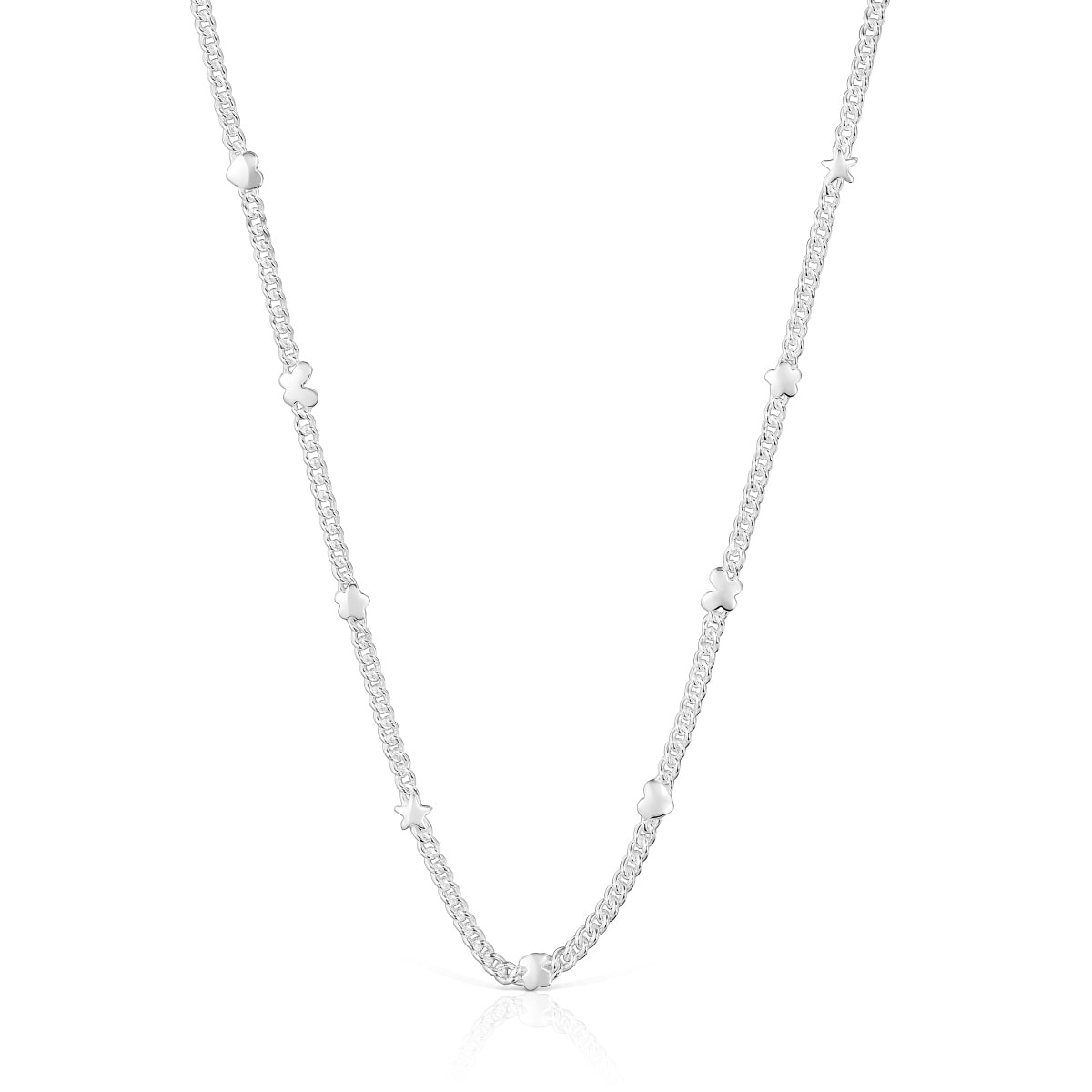 Collar corto con motivos de plata Bold Motif