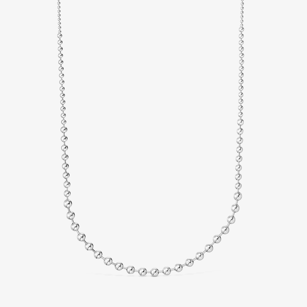 Collana in argento lunga Gloss