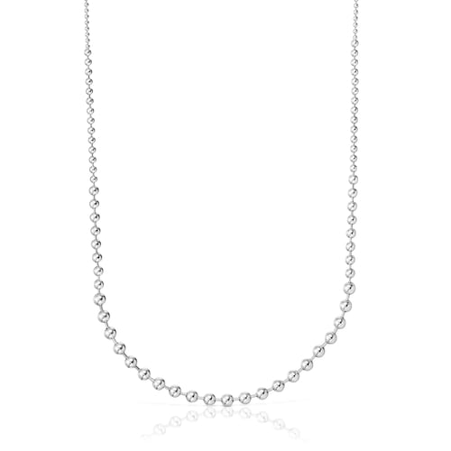 Long silver Necklace Gloss