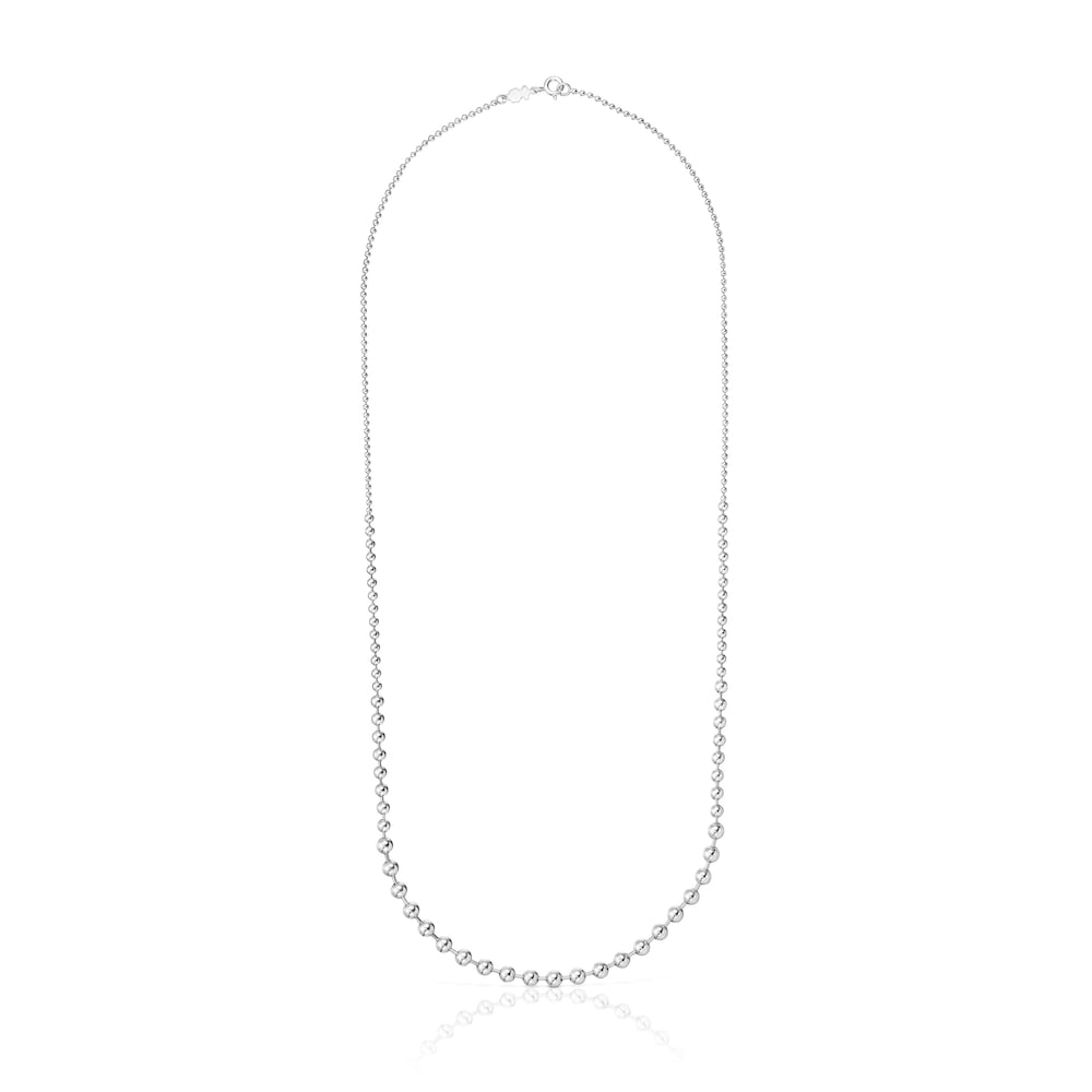 Long silver Necklace Gloss Long silver Necklace Gloss