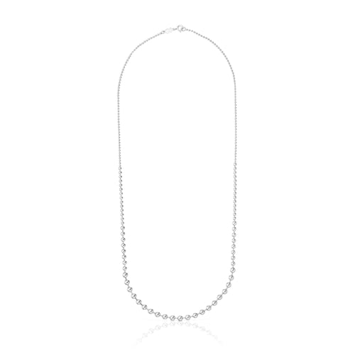 Long silver Necklace Gloss