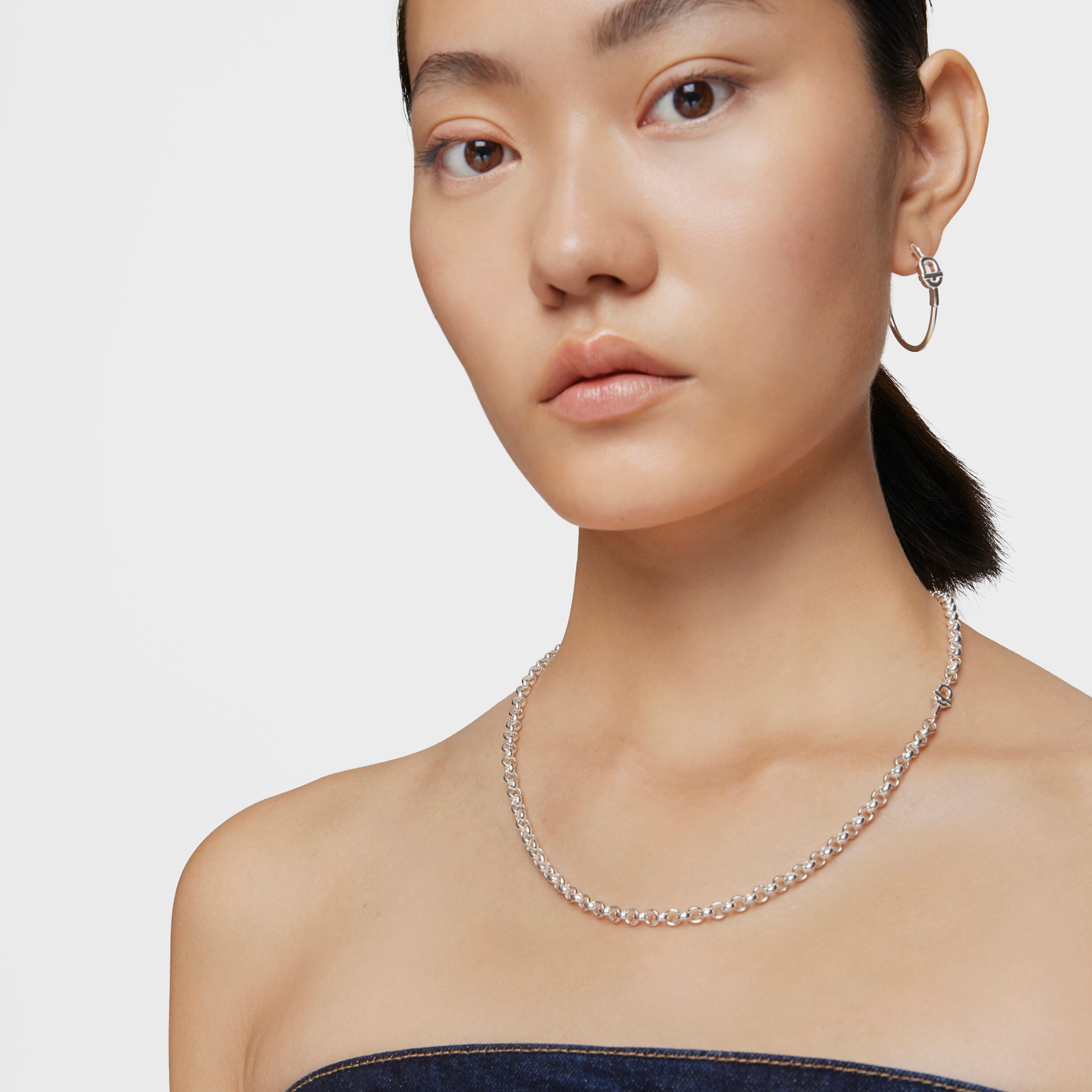 Medium 50 cm silver Necklace TOUS MANIFESTO