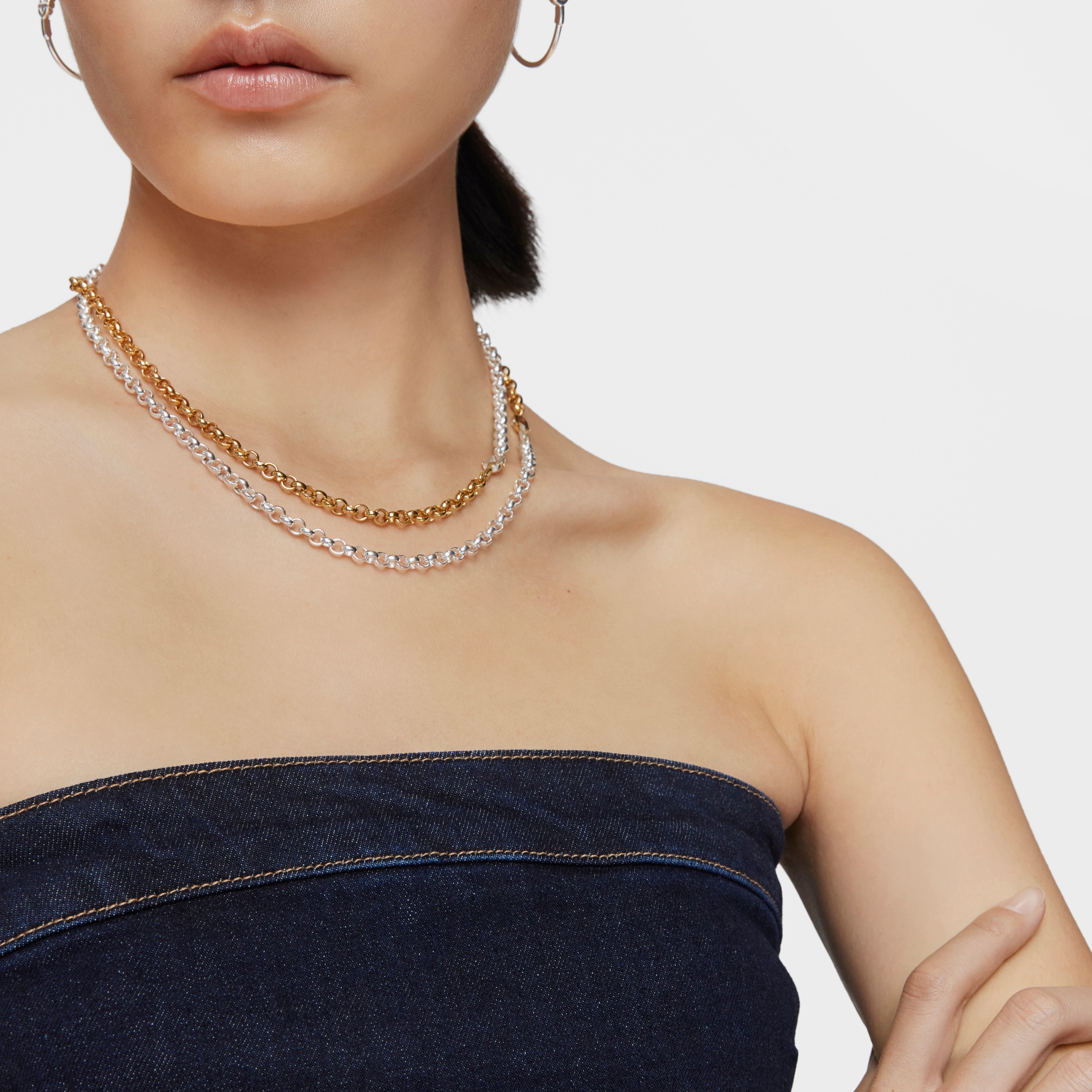 Medium 50 cm silver Necklace TOUS MANIFESTO