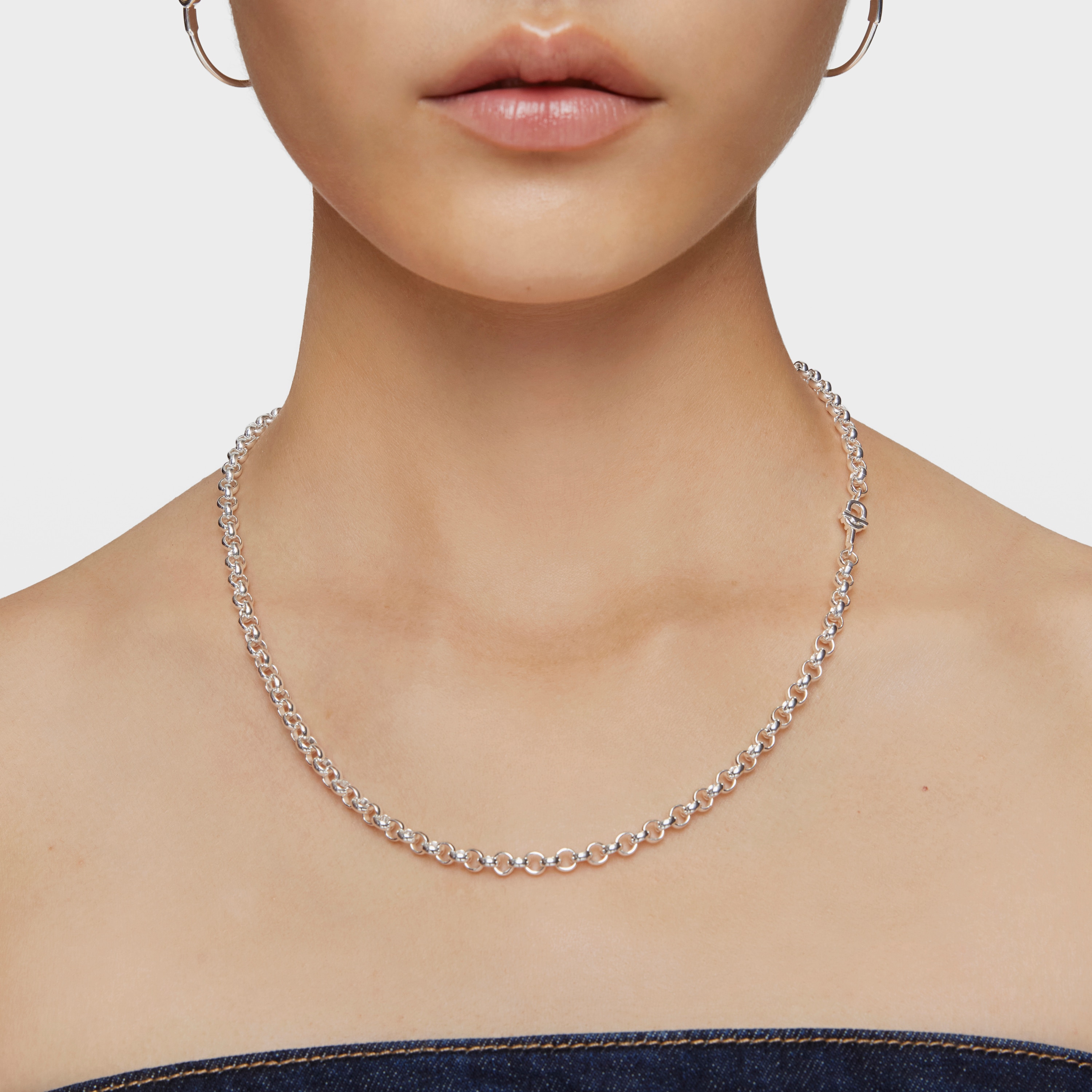 Medium 50 cm silver Necklace TOUS MANIFESTO