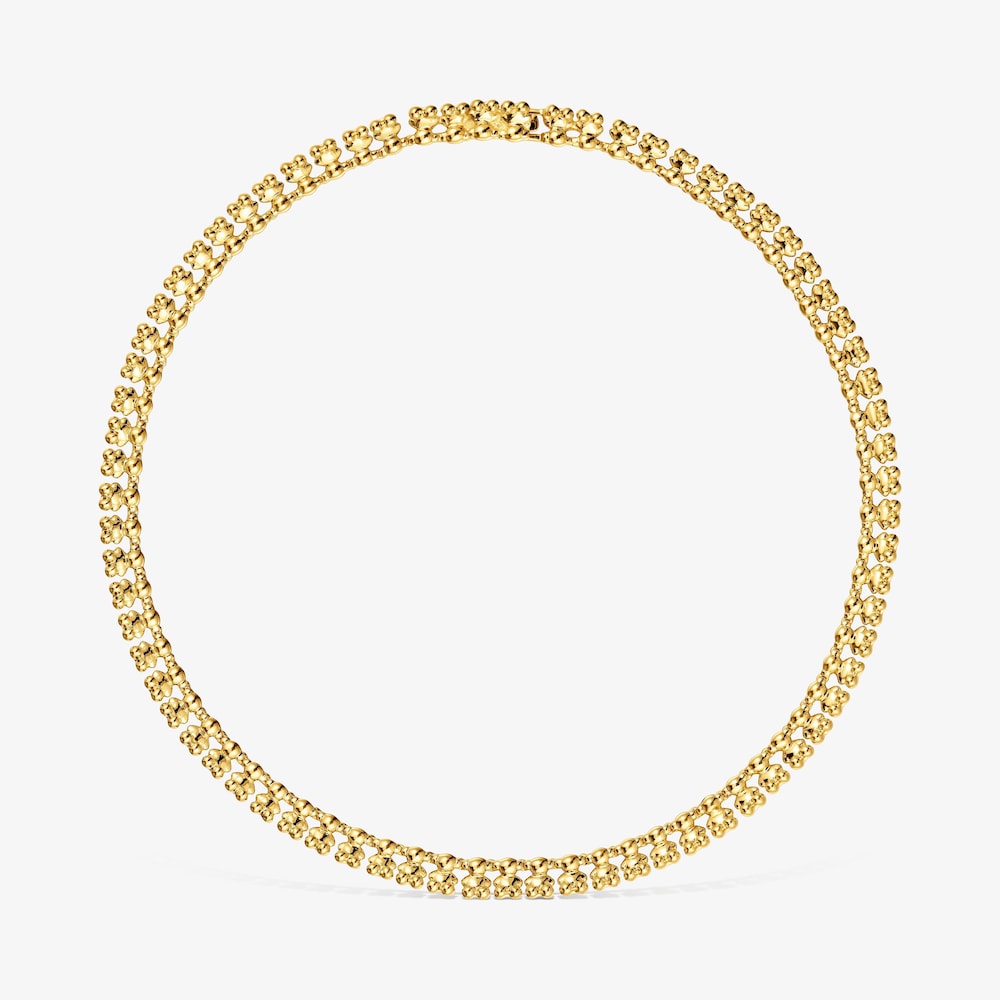 Kr&aacute;tky N&aacute;hrdeln&iacute;k s&nbsp;18&nbsp;kt pozl&aacute;ten&iacute;m na striebre a&nbsp;mot&iacute;vmi medved&iacute;ka Bold Bear