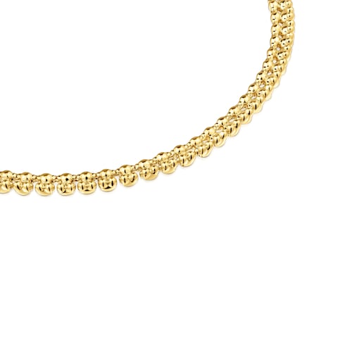 Collar corto con baño de oro 18 kt sobre plata motivos oso Bold Bear