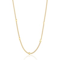 Short 18kt gold plating over silver Necklace with motifs Bold Motif