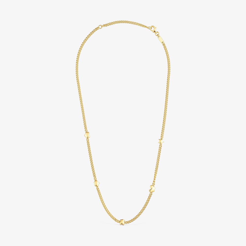 Short 18K gold vermeil Necklace with motifs Bold Motif