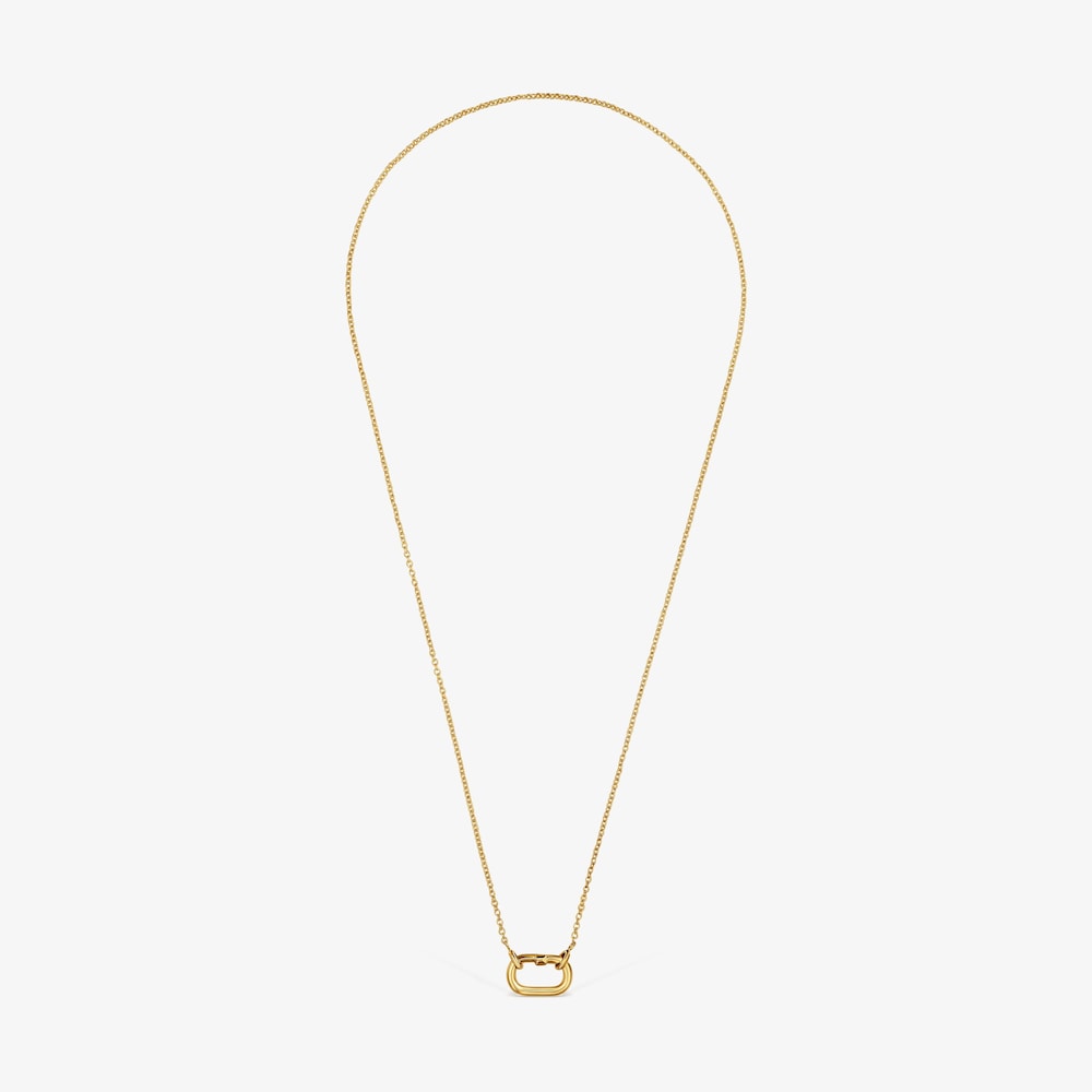 Kr&aacute;tky N&aacute;hrdeln&iacute;k s&nbsp;18-kar&aacute;tov&yacute;m pozl&aacute;ten&iacute;m na striebre s&nbsp;kr&uacute;žkom Hold Oval