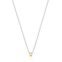 Short two-tone heart Necklace My Other Half
