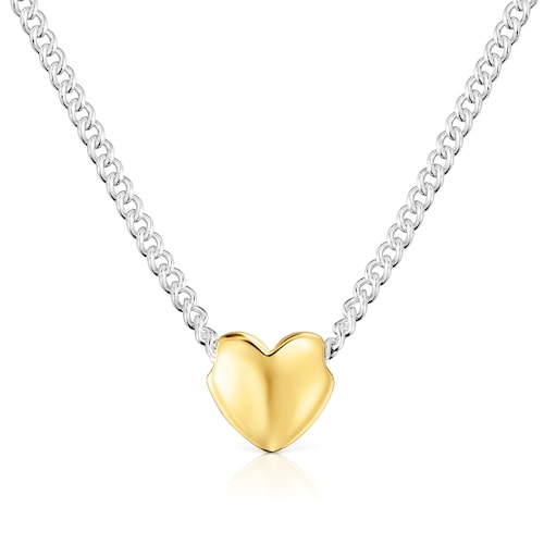 Collar corto corazón bicolor My Other Half